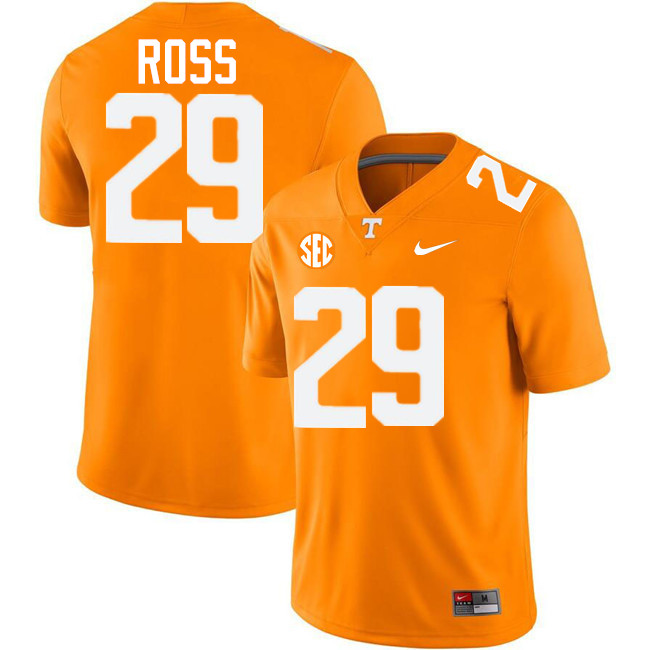 #29 Jordan Ross UT Vols Jerseys,Tennessee Volunteers College Football Jerseys Stitched-Orange